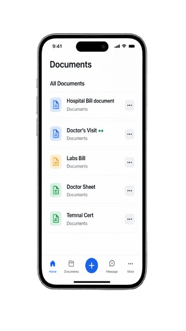 All your documents in one secure place.